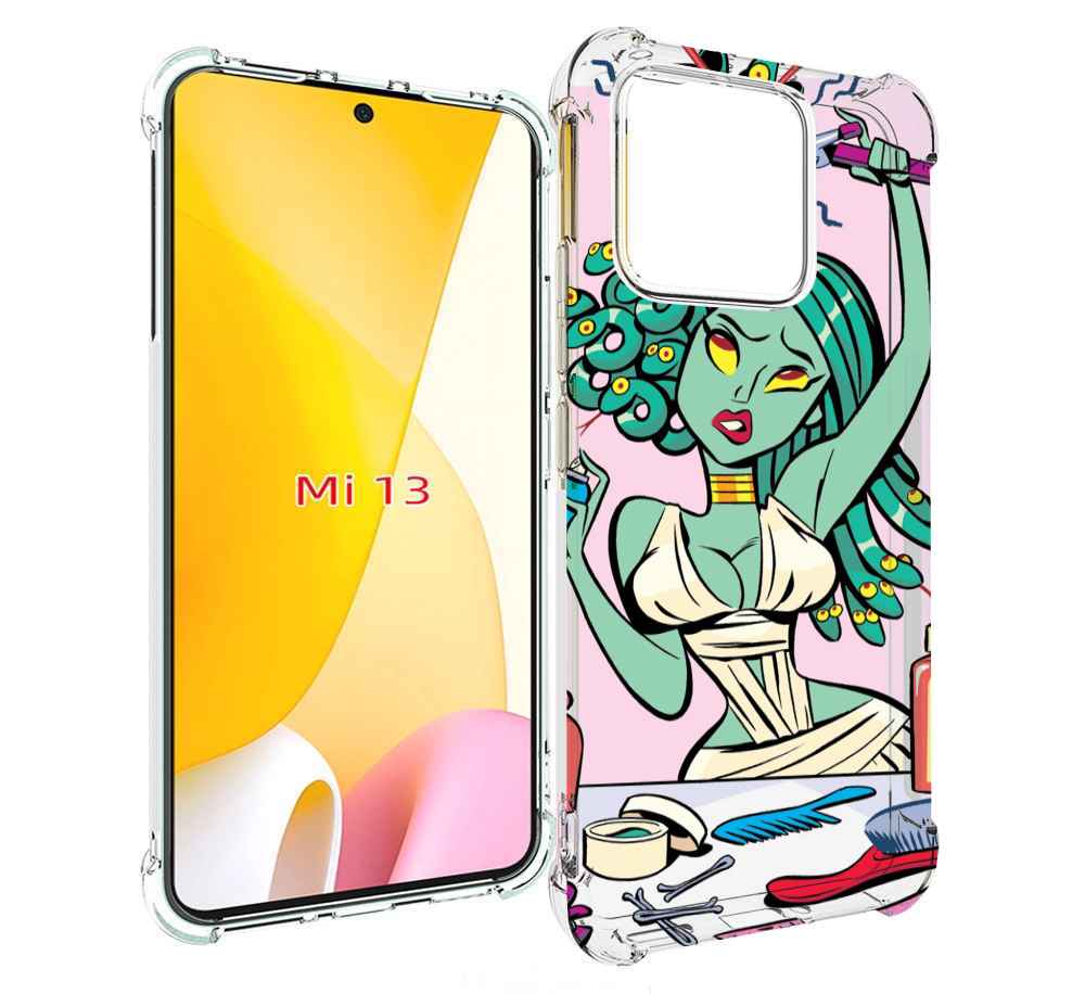 Чехол MyPads медуза расчесывается женский для Xiaomi 13