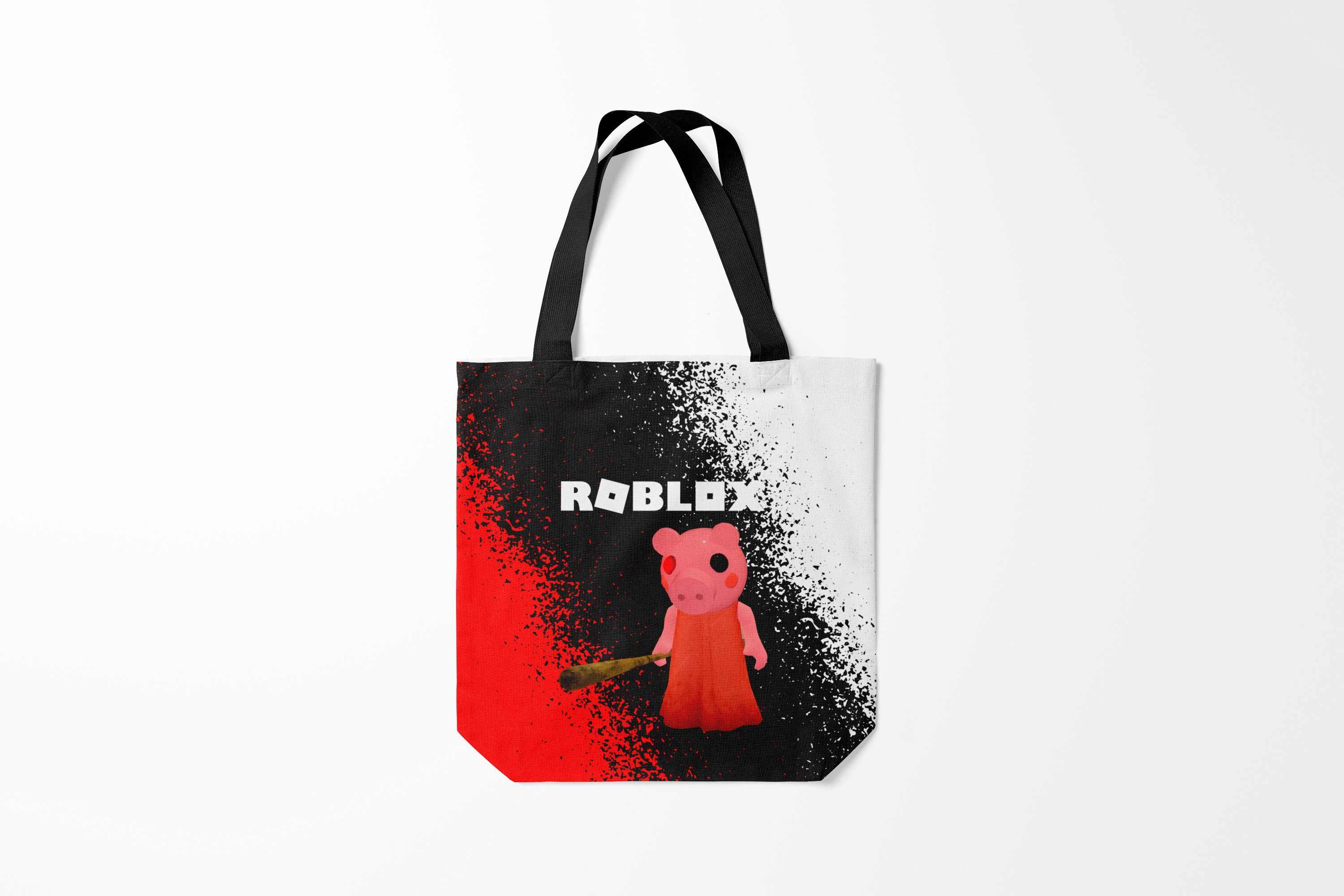 

Сумка шoппер унисекс Burnettie Roblox piggy/Свинка Пигги., черный, Roblox piggy/Свинка Пигги.