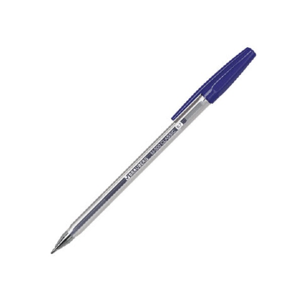 

Ручка шариковая Brauberg M-500 Classic, черная, корпус прозрачный, 143445
