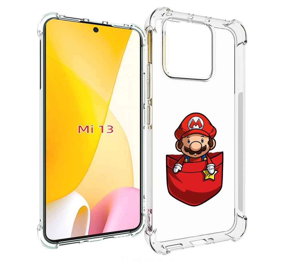 

Чехол MyPads марио в кармашке детский для Xiaomi 13, Прозрачный, Tocco