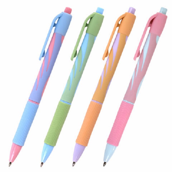 Ручка шариковая автоматическая Brauberg Ultra-RT Pastel, синяя