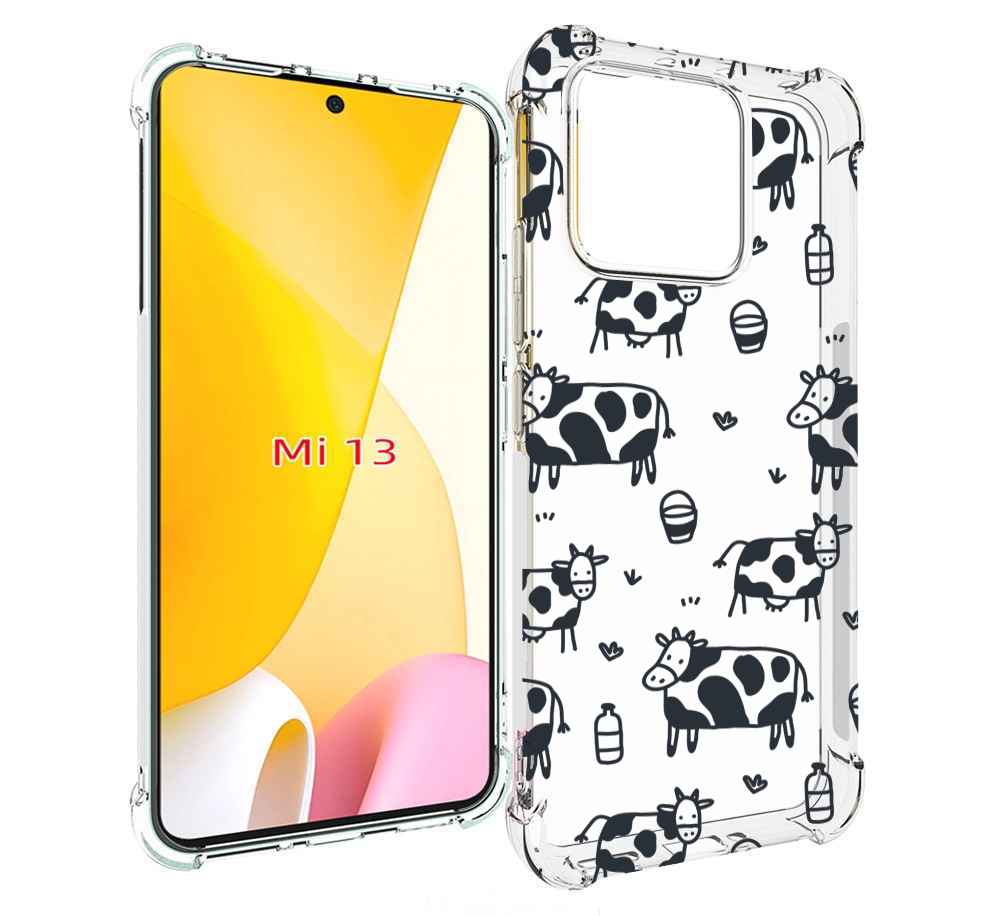 

Чехол MyPads маленькие-коровки для Xiaomi 13, Прозрачный, Tocco