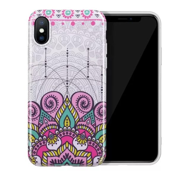 

Чехол силиконовый для iPhone X/XS, Hoco, Doren series protective case, розовый