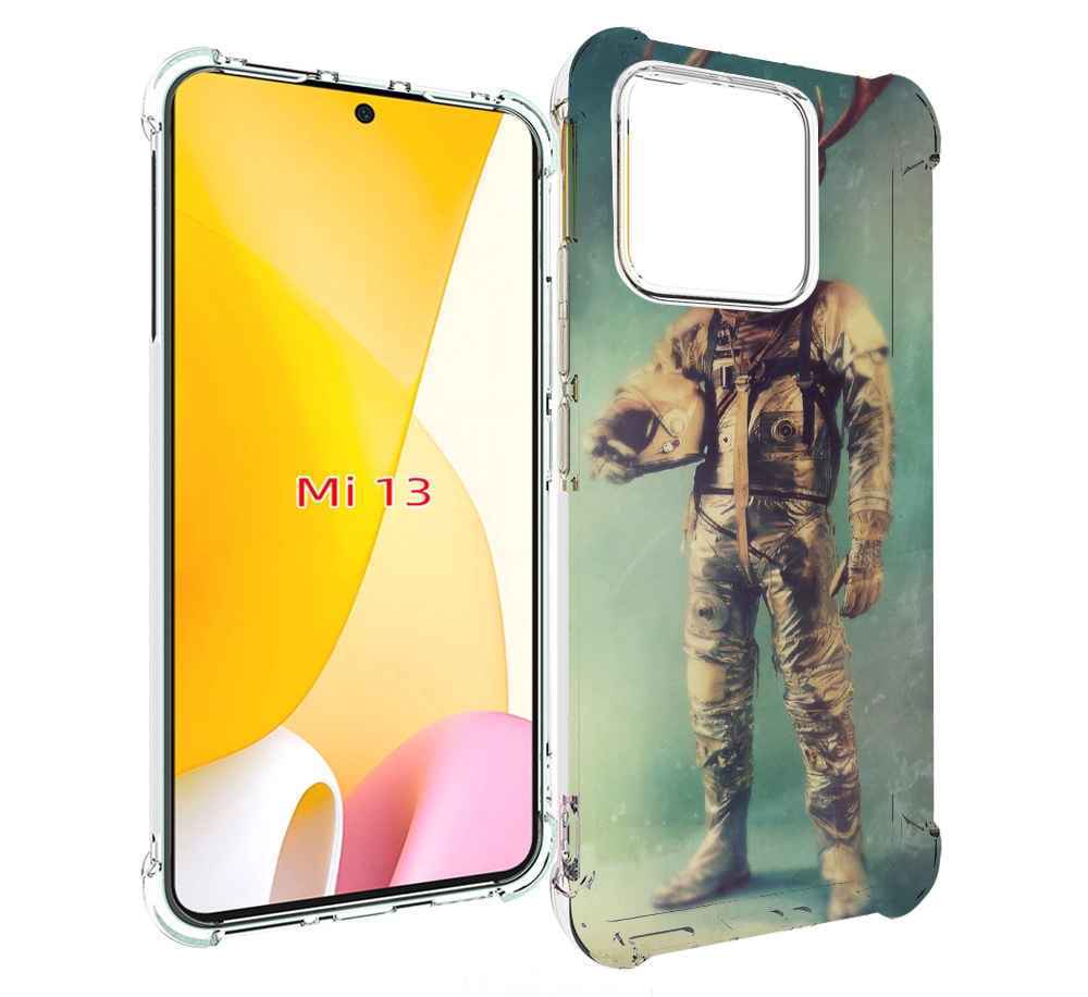

Чехол MyPads лось космонавт для Xiaomi 13, Прозрачный, Tocco
