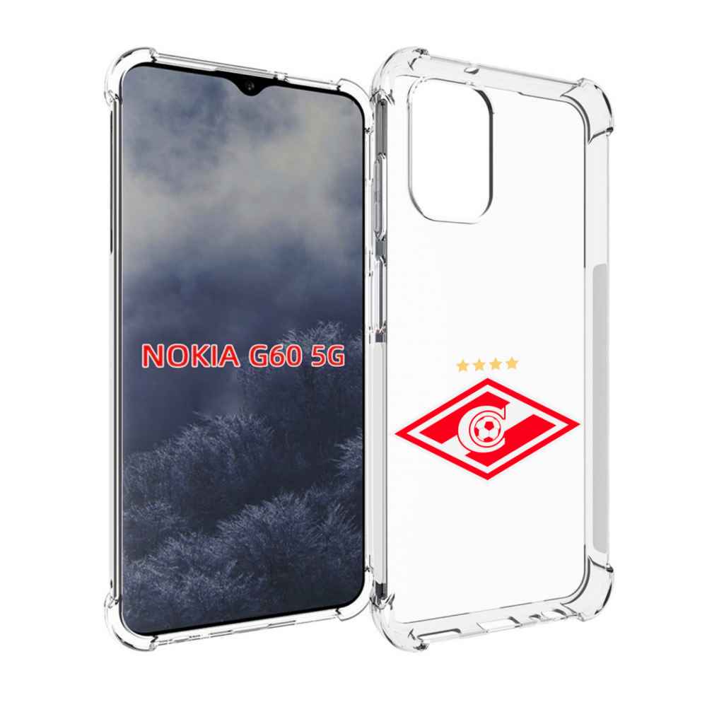 

Чехол MyPads фк спартак 1 для Nokia G60 5G, Прозрачный, Tocco