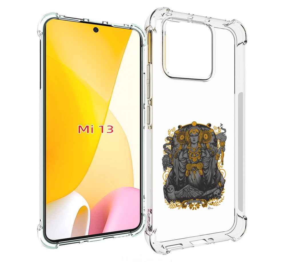 

Чехол MyPads божество с золотыми элементами для Xiaomi 13, Прозрачный, Tocco
