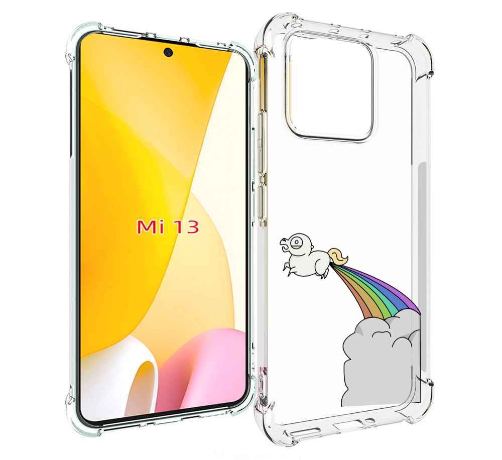 

Чехол MyPads летающее-пони детский для Xiaomi 13, Прозрачный, Tocco