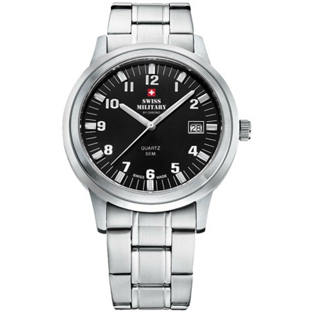 Наручные часы мужские Swiss Military by Chrono SMP36004.01 серебристые