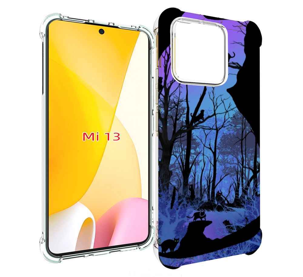 

Чехол MyPads лес внутри кота для Xiaomi 13, Прозрачный, Tocco