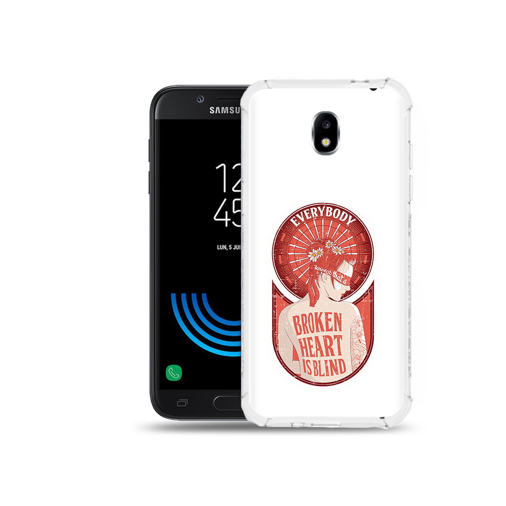 

Чехол MyPads Tocco для Samsung Galaxy J5 (2017) девушка разбитое сердце, Прозрачный, Tocco