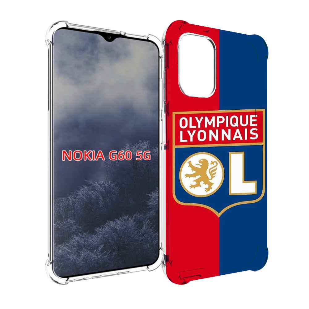 

Чехол MyPads фк лион эмблема для Nokia G60 5G, Прозрачный, Tocco