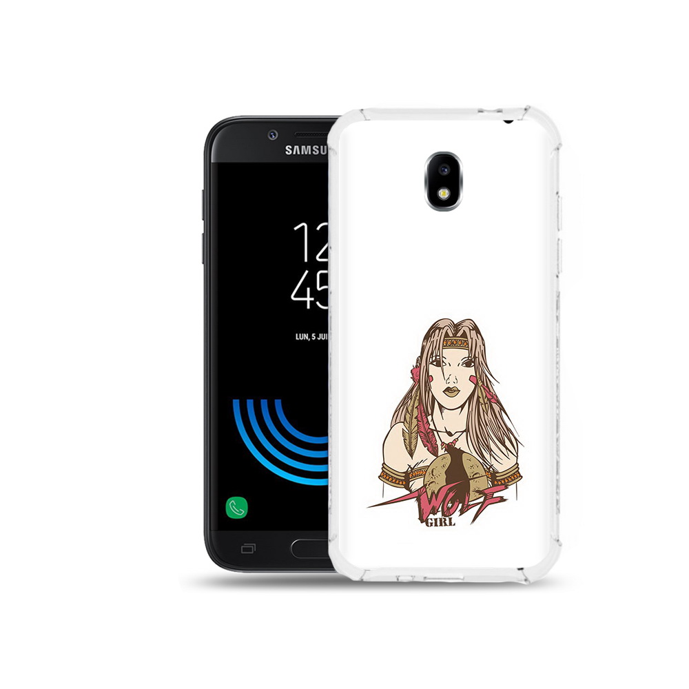 

Чехол MyPads Tocco для Samsung Galaxy J5 (2017) девушка волк, Прозрачный, Tocco
