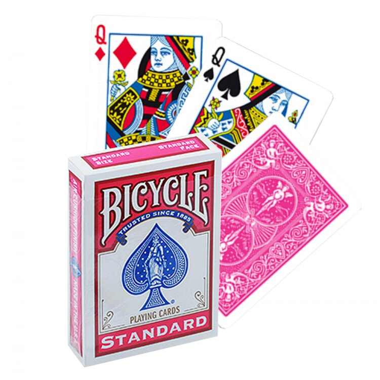 фото Игральные карты bicycle standard fuchsia, розовые