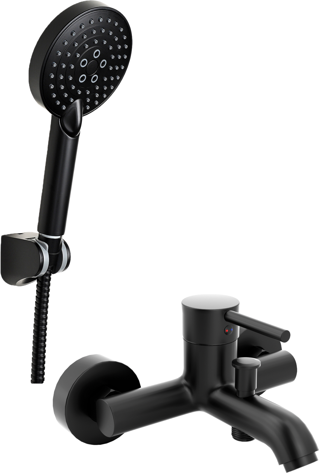 

Душевой комплект MEGA MG-CM103-B + KR-04b, Черный
