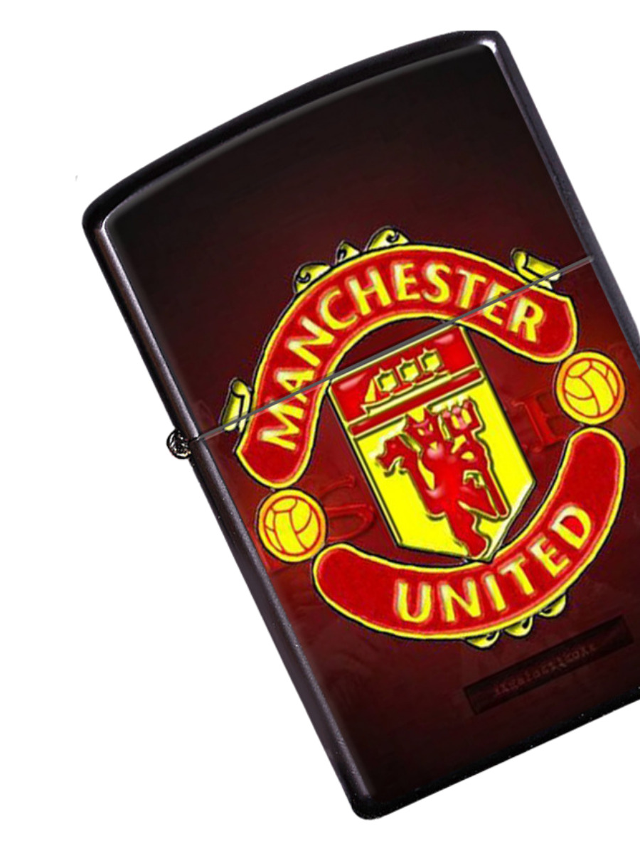 

Зажигалка металлическая кремневая бензиновая L'école футбольного клуба Manchester United, футбольные клубы