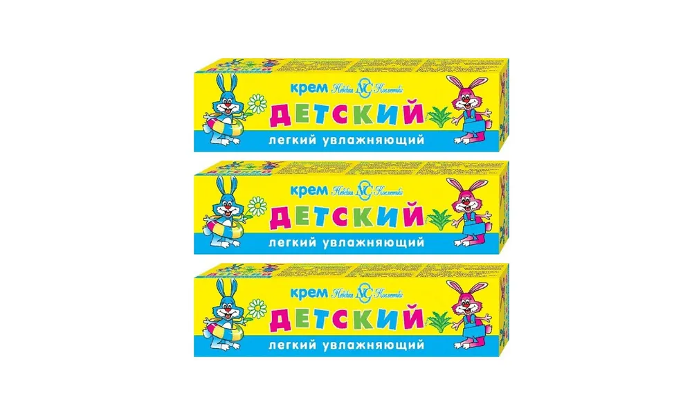 

Крем детский Невская косметика легкий, увлажняющий 40 мл, 3 штуки, легкий