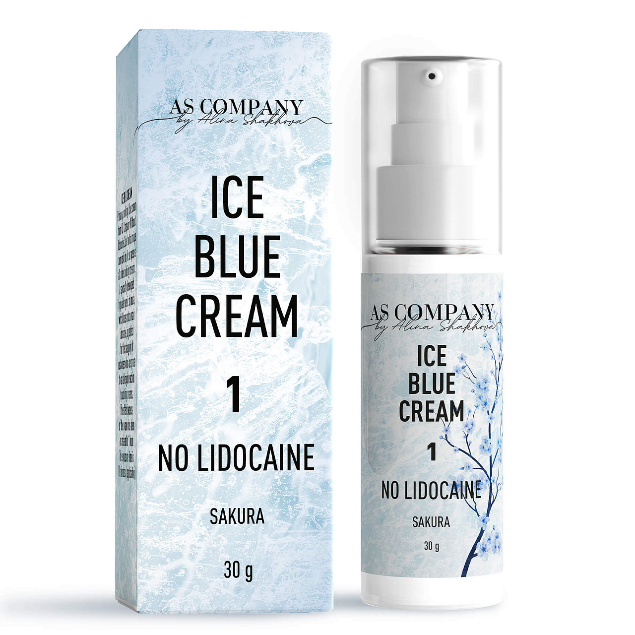 Охлаждающий крем Ice blue cream AS Company Первичный крем без лидокаина 30г