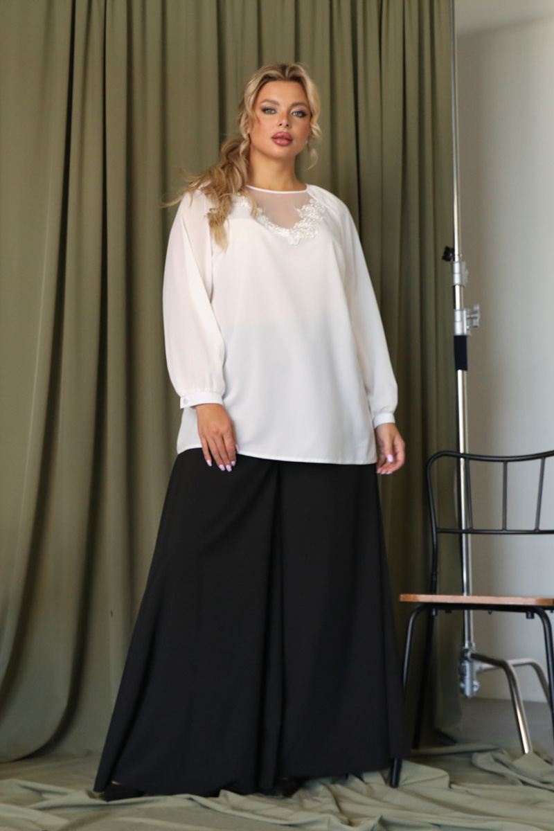 

Блуза женская Wisell М5-3536 белая 54 RU, Белый, М5-3536