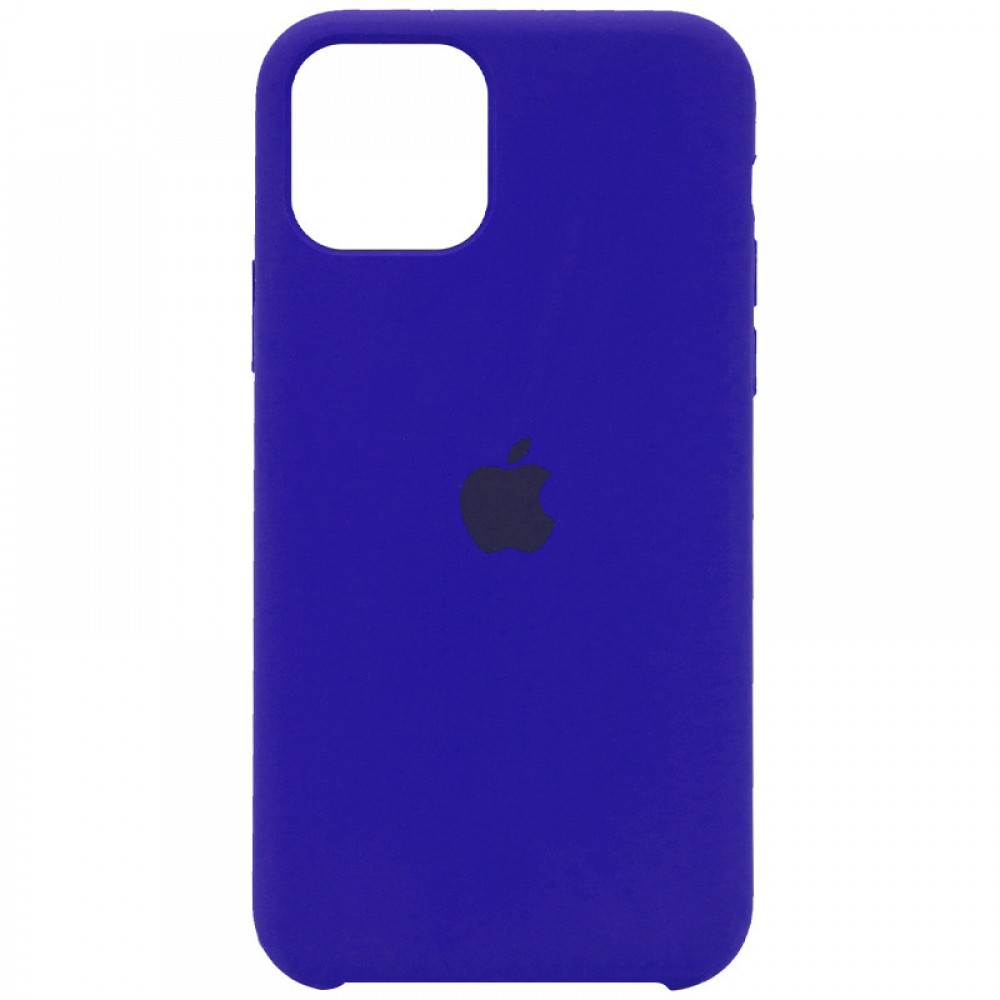 Чехол для Apple iPhone 11 Pro Max Silicone Case (Синяя фуксия)