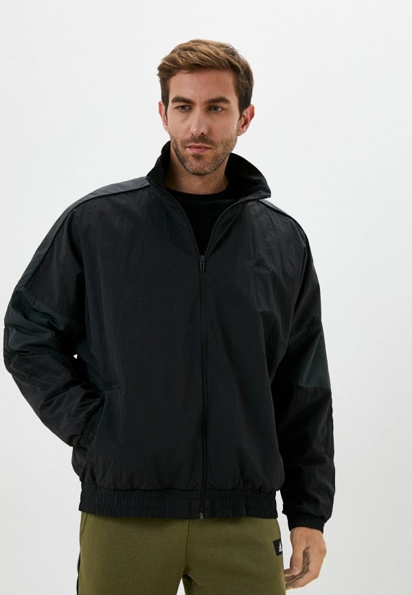 

Куртка мужская Adidas Sportswear Loose Fit Woven Track Top GT6358 черная 46 RU, Черный, Sportswear Loose Fit Woven Track Top