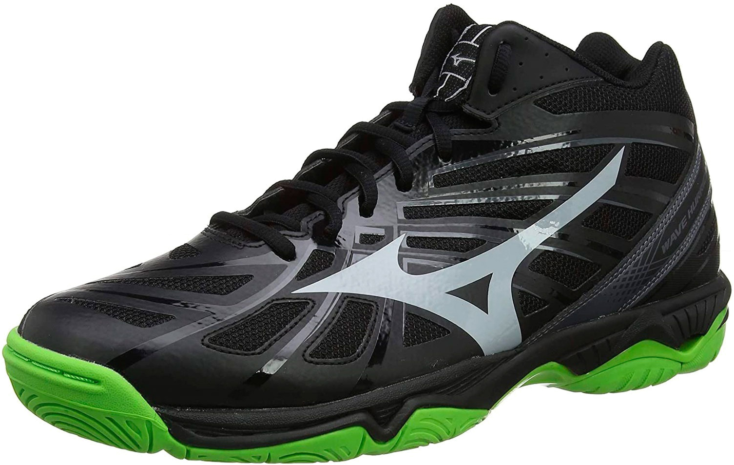 фото Кроссовки мужские mizuno shoe wave hurricane черные 4.5 uk