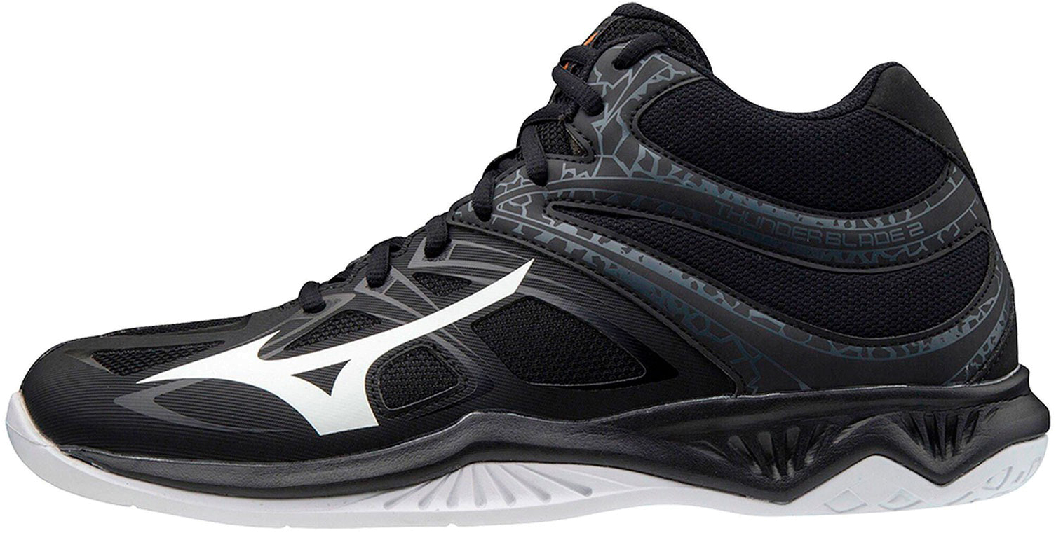 фото Кроссовки мужские mizuno thunder blade 2 mid черные 4.5 uk