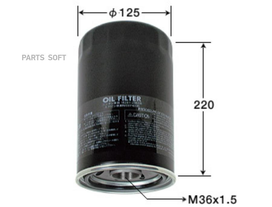 

VIC C223 Фильтр масляный VIC C223 FE6#,FU6,MD92,6D1#