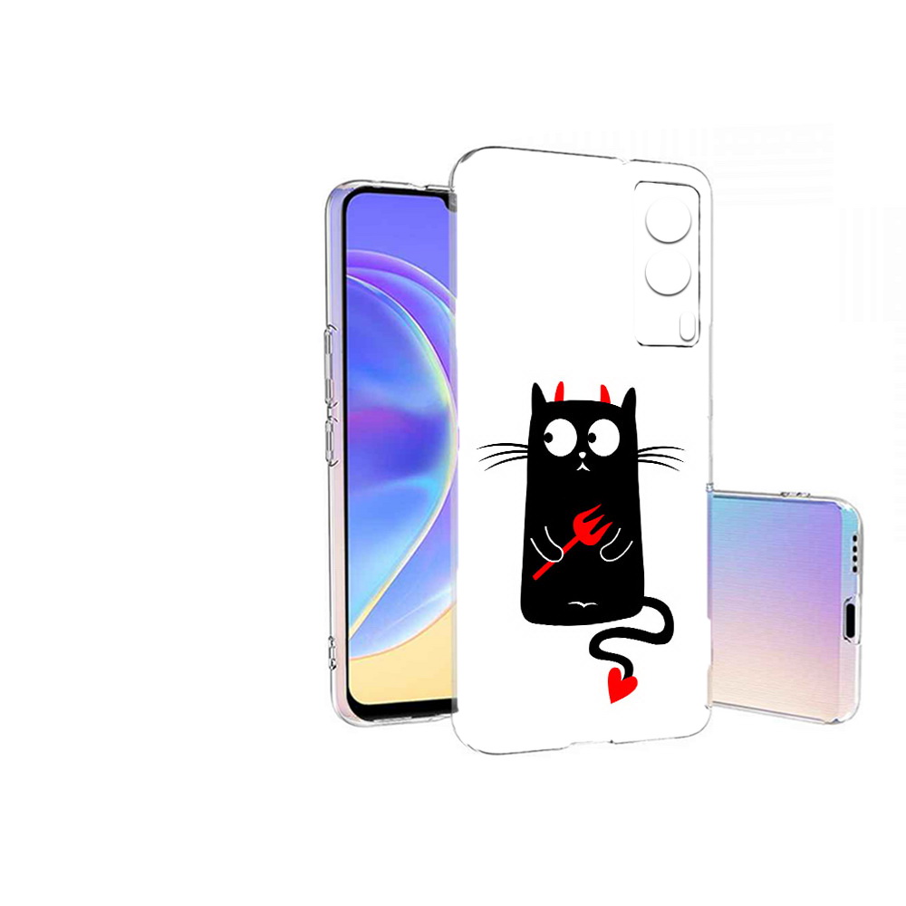 

Чехол MyPads Tocco для Vivo V21E Кот демон (PT161736.380.97), Прозрачный, Tocco