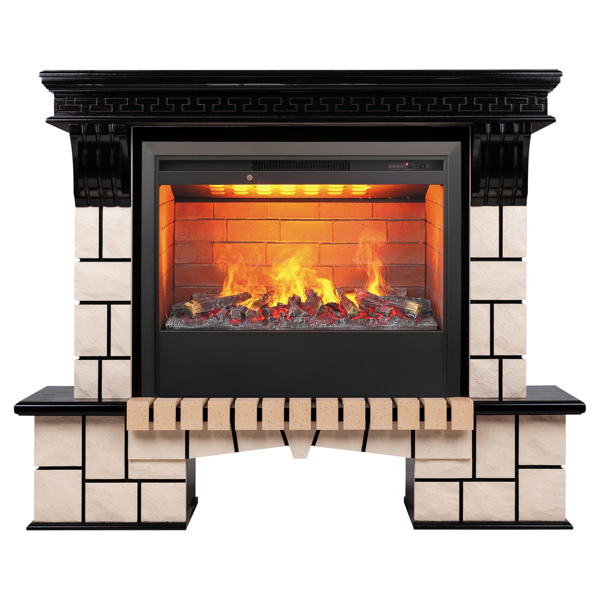 

Электрокамин RealFlame Stone 26 AO с очагом 3D Helios 26, электрокамин Stone 26 AO с очагом 3D Helios 26