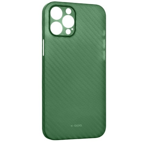 фото Чехол k-doo для iphone 12 pro max air carbon,зеленый