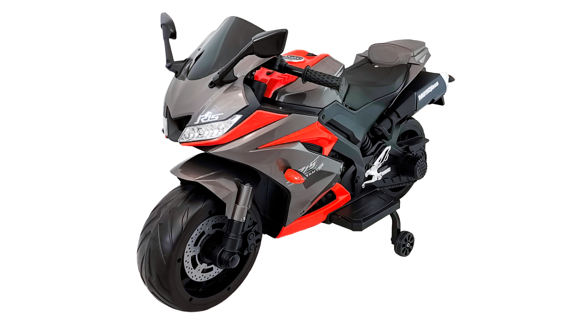 Детский электромобиль мотоцикл Jiajia R15-R, красный мотоцикл h2r аккумуляторный черно красный