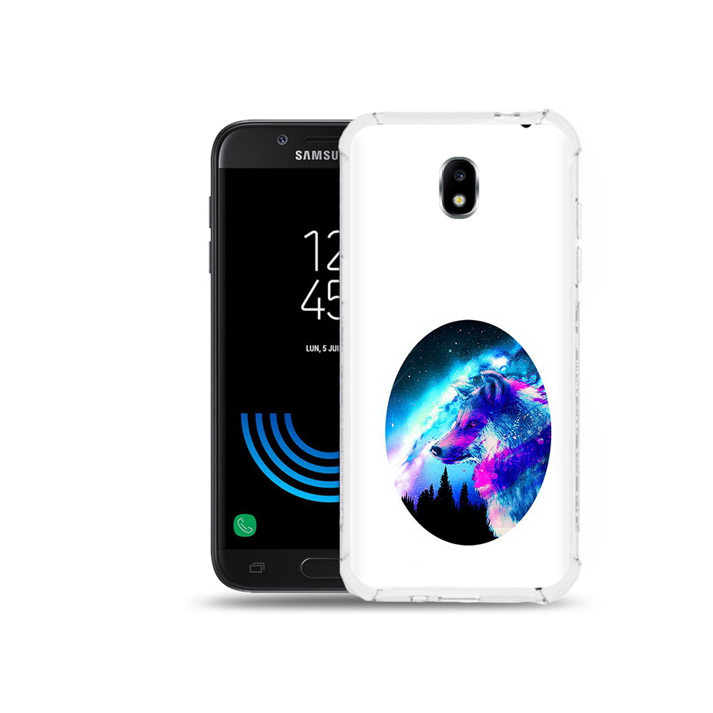 

Чехол MyPads Tocco для Samsung Galaxy J5 (2017) голубой волк, Прозрачный, Tocco