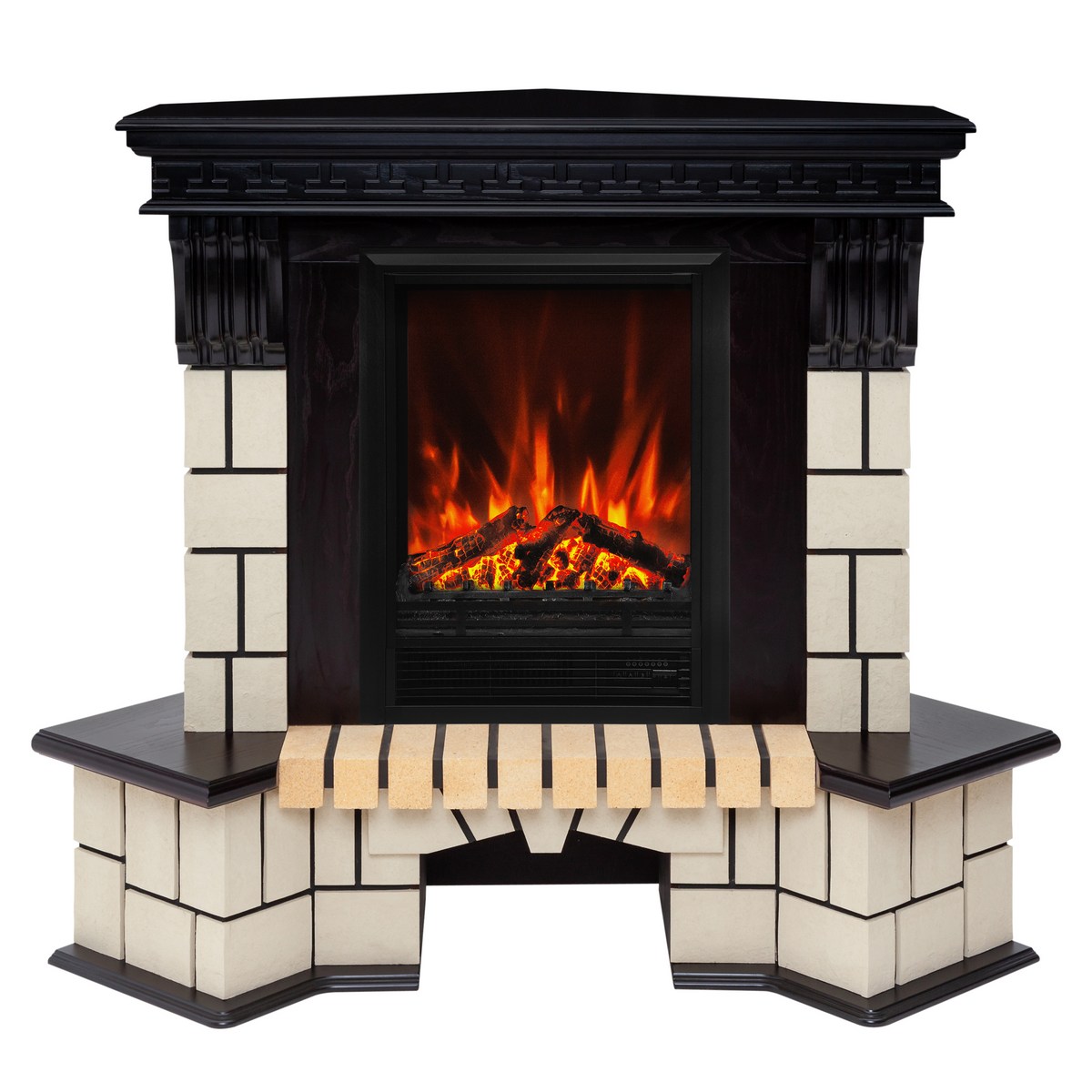

Электрокамин RealFlame Stone Coner STD AO с очагом Eugene, Электрокамин Stone Corner STD AO с очагом Eugene