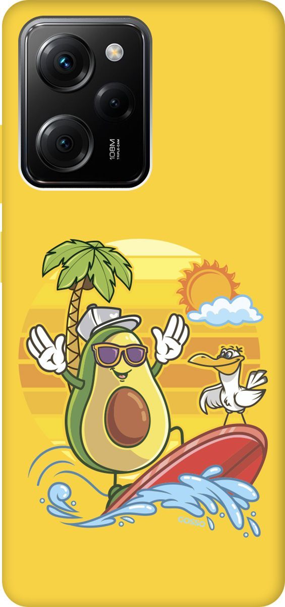 

Чехол на Poco X5 Pro 5G "Avocado Surfer" желтый, Желтый;зеленый, 158283