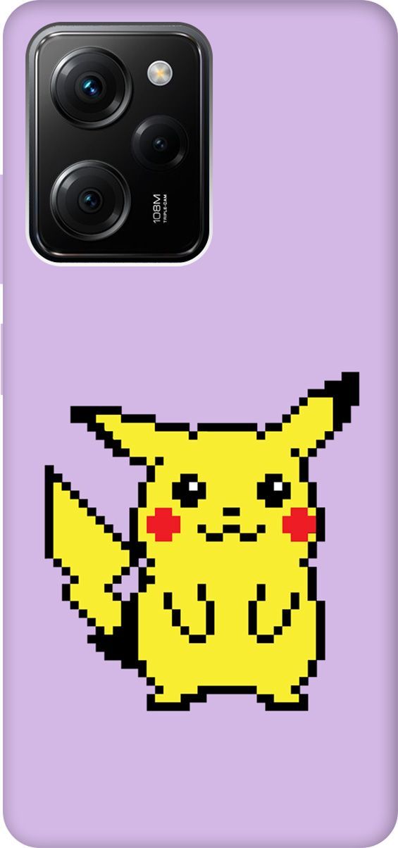 

Чехол на Poco X5 Pro 5G "Pixel Pikachu" сиреневый, Фиолетовый;желтый, 158285