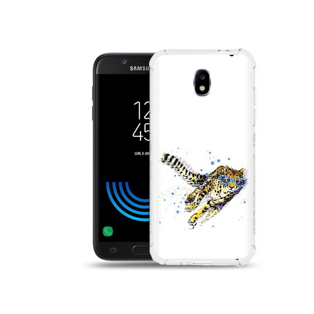 

Чехол MyPads Tocco для Samsung Galaxy J5 (2017) гепард в очках, Прозрачный, Tocco