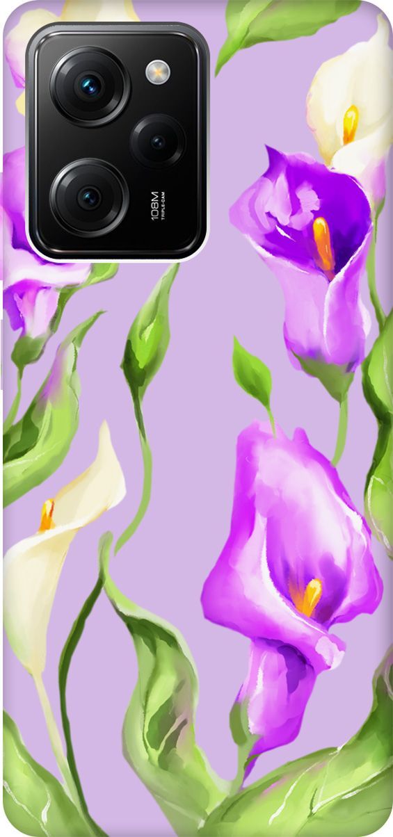 

Чехол на Poco X5 Pro 5G "Amazing Callas" сиреневый, Фиолетовый, 158284