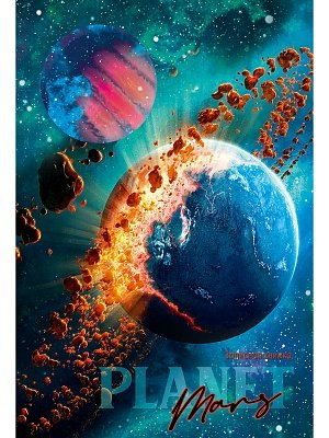 

Книжка записная Профпресс 80л А5 Взрыв планеты, 1818036