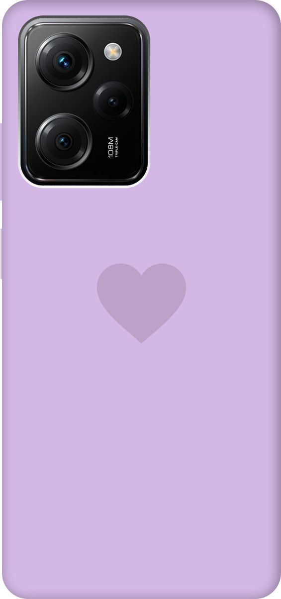 

Чехол на Xiaomi Poco X5 Pro 5G с принтом "Heart" сиреневый, Фиолетовый, 158283