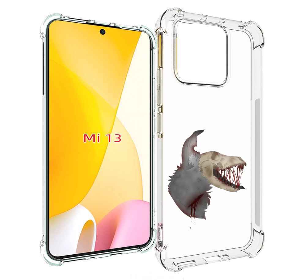 

Чехол MyPads кровавый-череп для Xiaomi 13, Прозрачный, Tocco