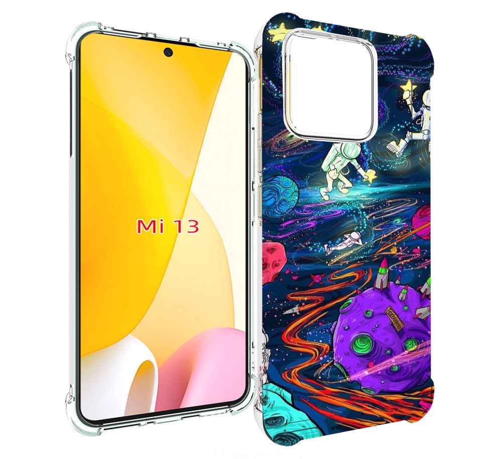 

Чехол MyPads красочный космос для Xiaomi 13, Прозрачный, Tocco
