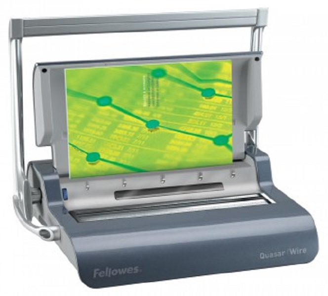 

Переплетная машина для металлической пружины FELLOWES QUASAR WIRE, сшивает до 130 л., FS-5224101