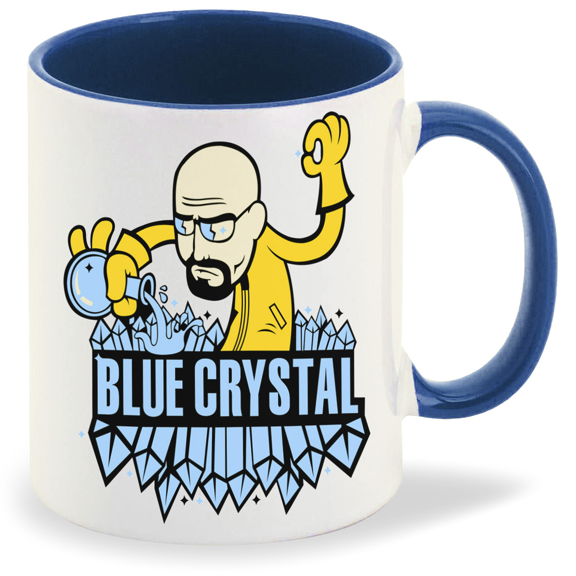 

Кружка CoolPodarok Blue crystal, Blue crystal