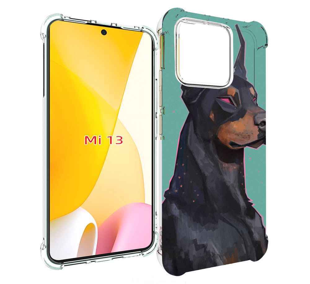 

Чехол MyPads красивый-доберман для Xiaomi 13, Прозрачный, Tocco