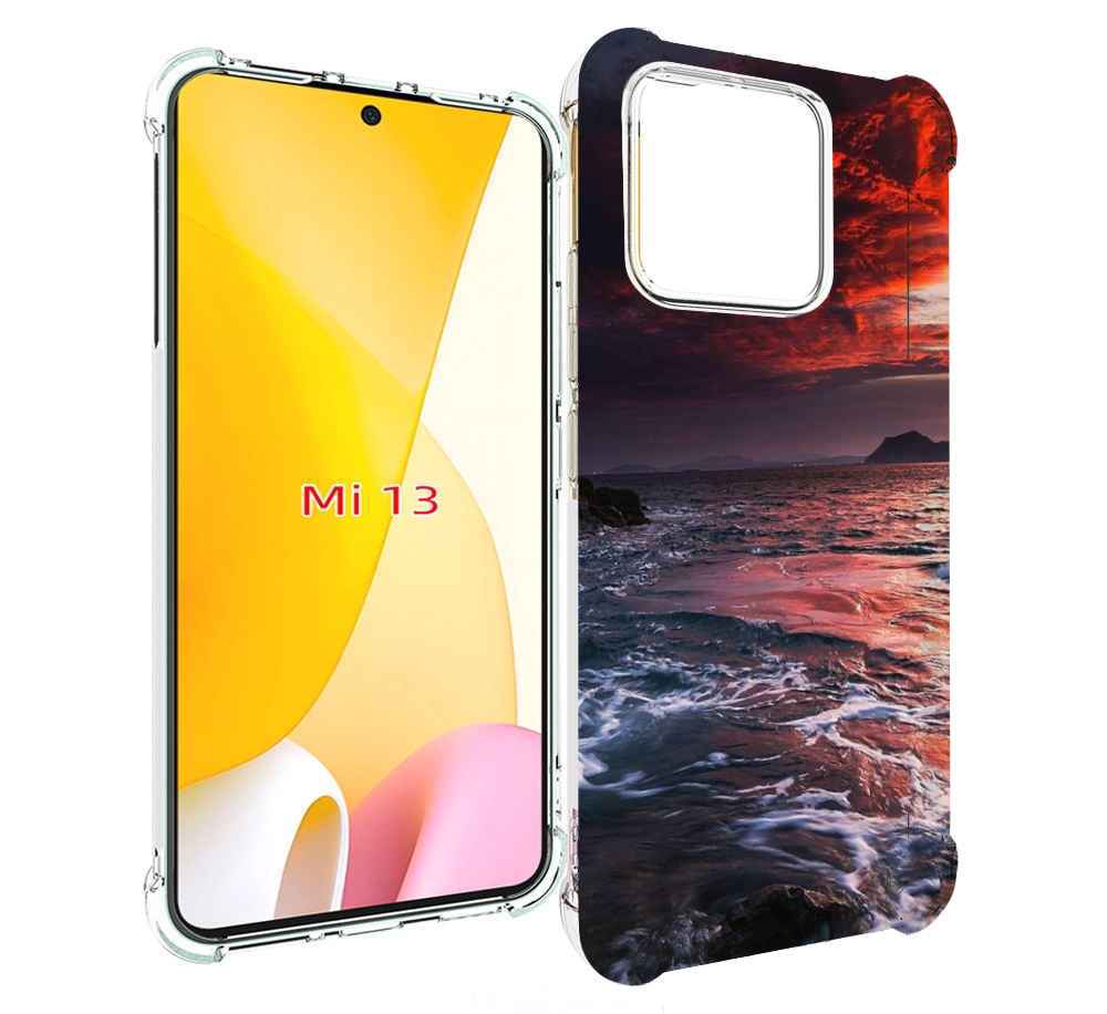 

Чехол MyPads красивый залив для Xiaomi 13, Прозрачный, Tocco
