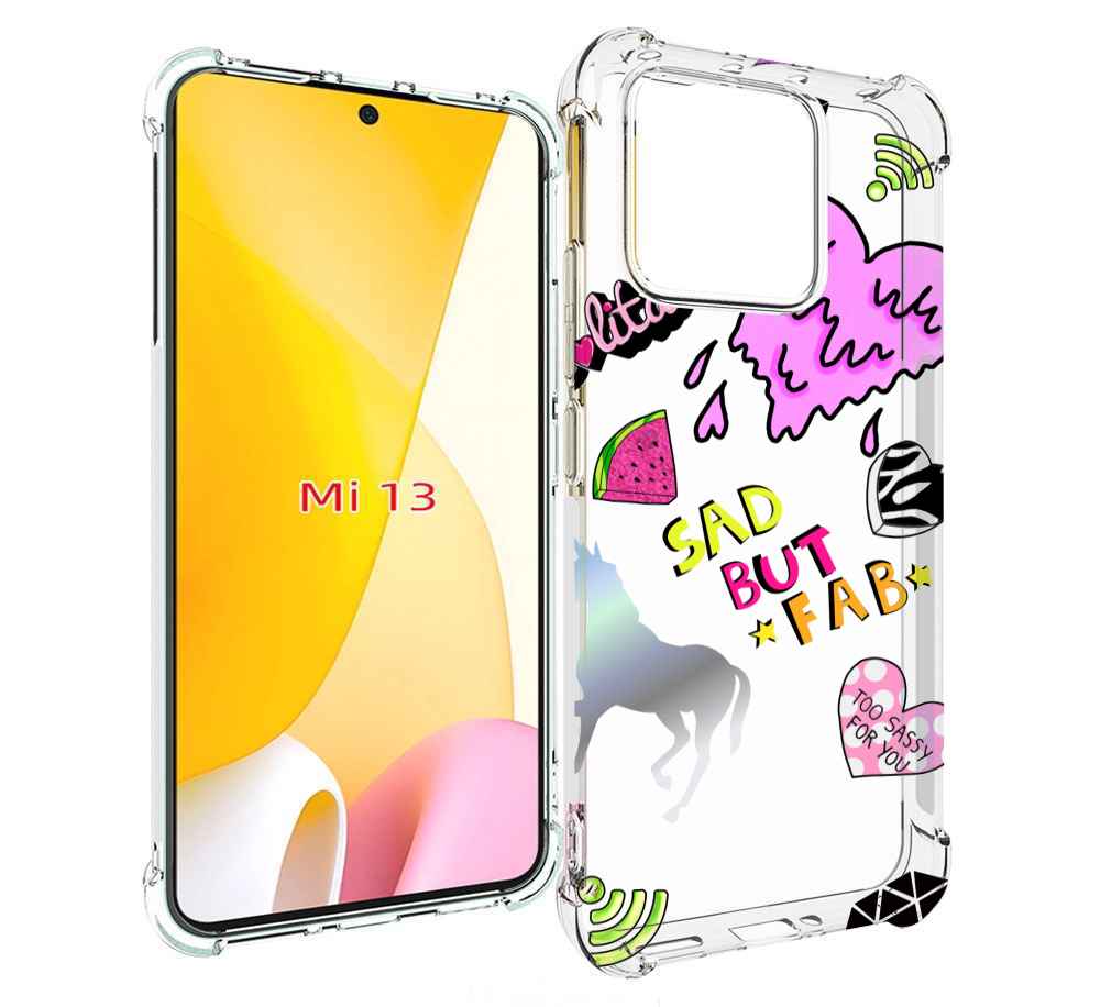 

Чехол MyPads красивые-смайлики для Xiaomi 13, Прозрачный, Tocco