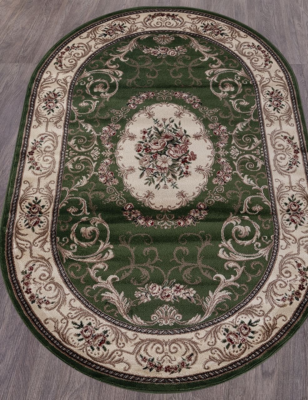 

Ковер COLIZEY d066 GREEN Овал