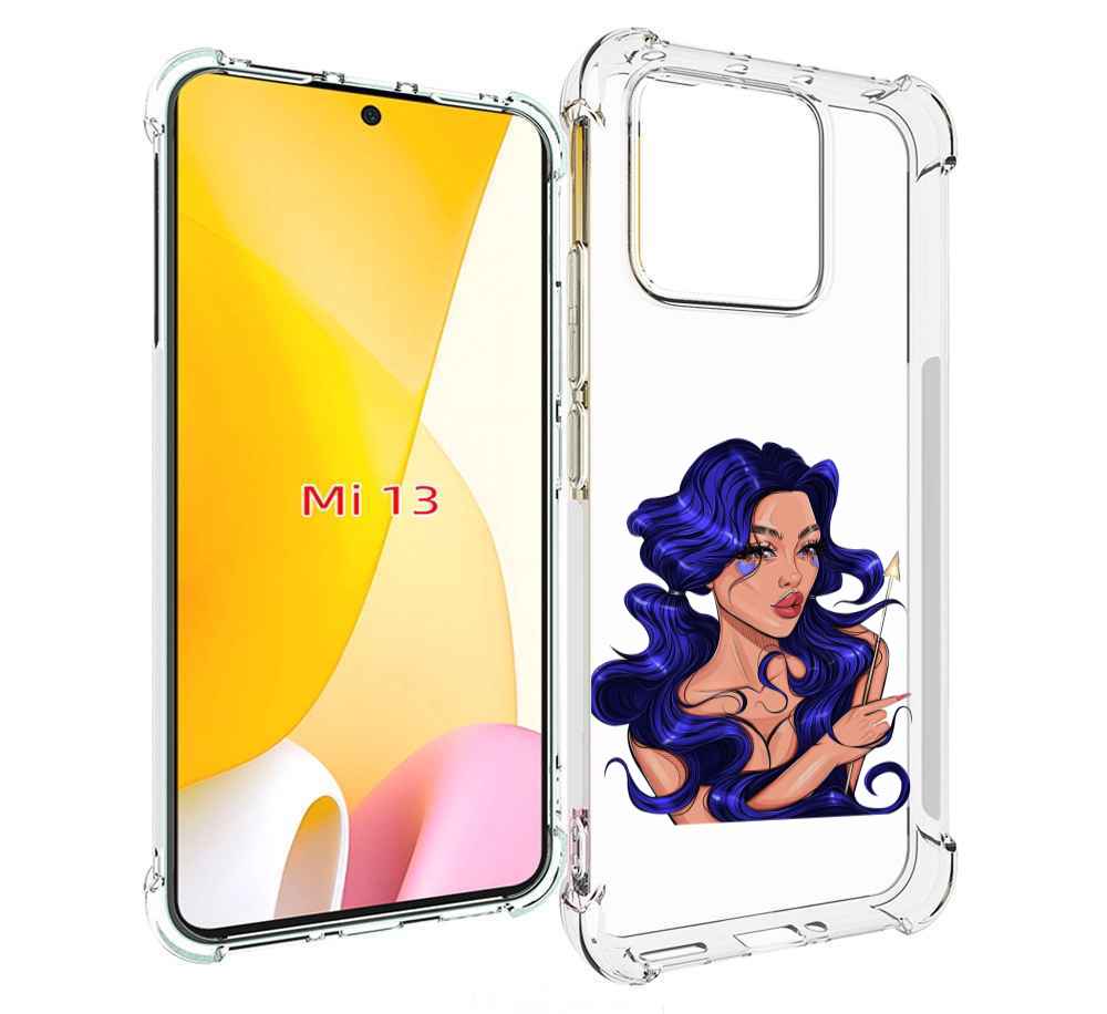 

Чехол MyPads красивая-девушка-с-синими-волосами женский для Xiaomi 13, Прозрачный, Tocco