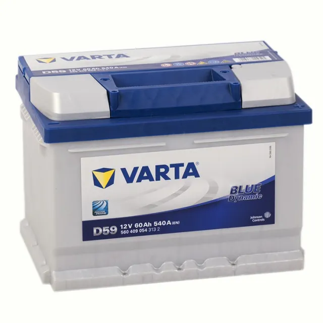 

Аккумулятор VARTA Blue Dynamic D59 (560 409 054) 60 А.ч Обратная полярность, низкий