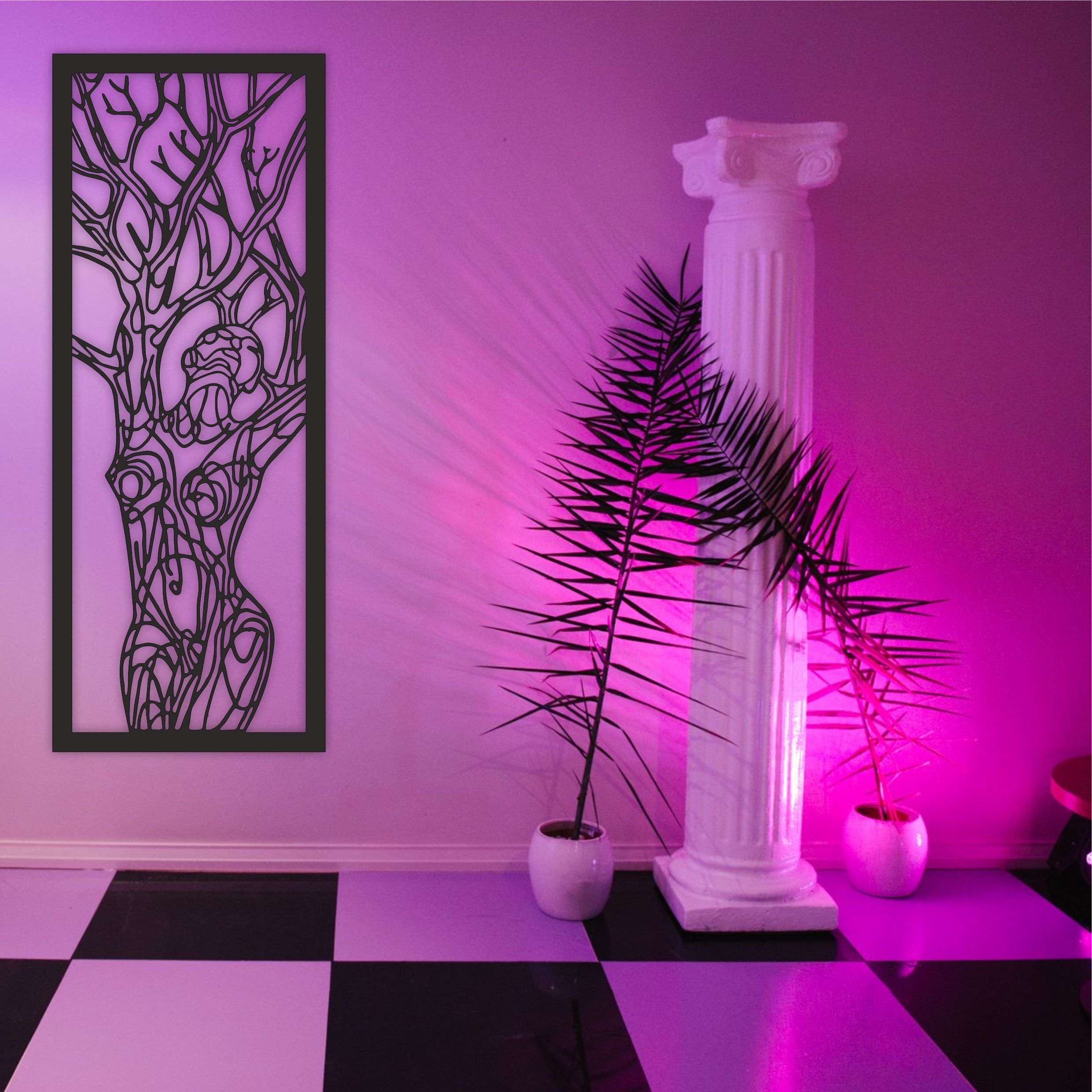 Панно ДДДятел Слияние из дерева на стену